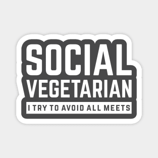 Social Vegetarian Magnet
