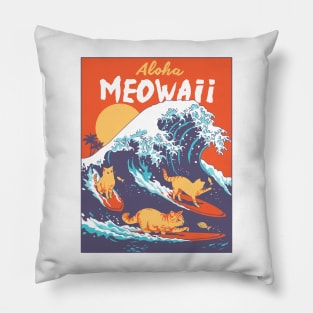 Aloha Meowaii Pillow