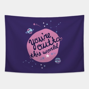 You're Outta this World in Purple Tapestry