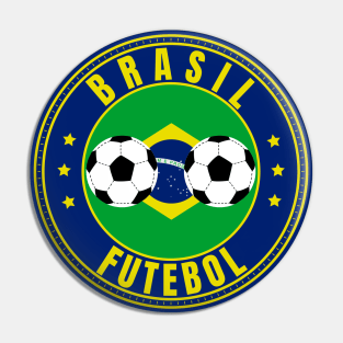 Brasil Futebol Pin