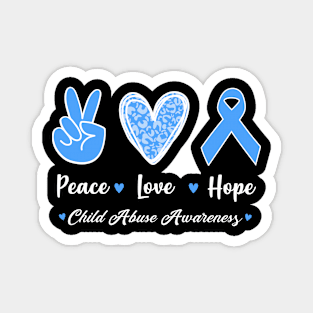 Child Abuse Prevention Awareness Month Blue Ribbon gift idea Magnet