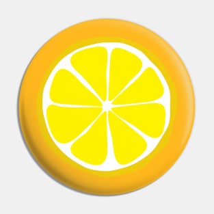 Retro Lemon Slice Pin