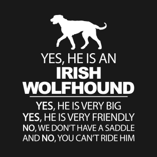 Yes, He Is An Irish Wolfhound T-Shirt