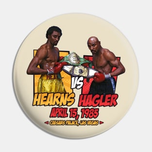 Hagler vs Hearns Comics Retro Pin