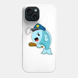 Fish Police officer Police hat Phone Case