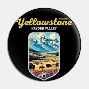 USA - NATIONAL PARK - YELLOWSTONE Hayden Valley - 1 Pin