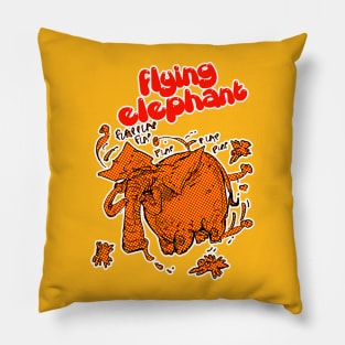 flying elephant Pillow