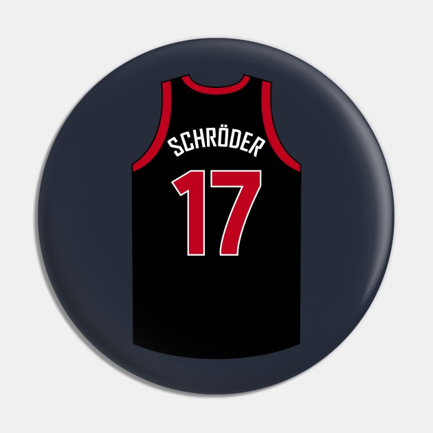 Dennis Schröder Toronto Jersey Black Qiangy Pin by qiangdade