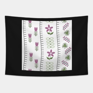 Needlepoint Embroidery Patten Purple Green Tapestry