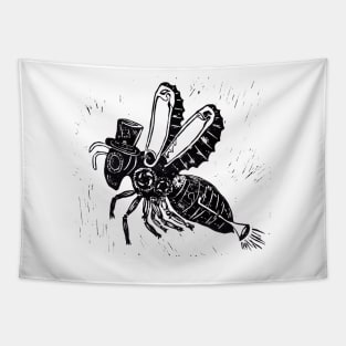 Steampunk Bee Biene Tapestry