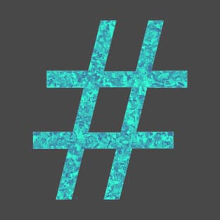 # Hashtag Sapphire Blue T-Shirt