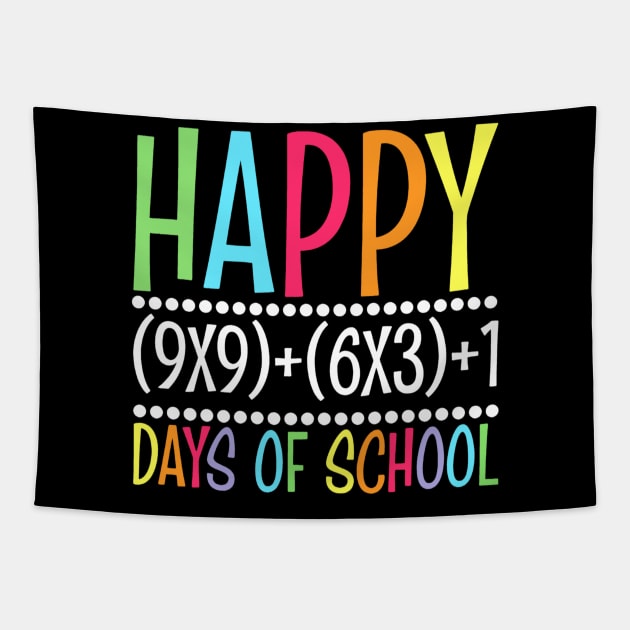 Funny Math Formula 100 Days Of School Teacher Boys Girls Tapestry by luxembourgertreatable