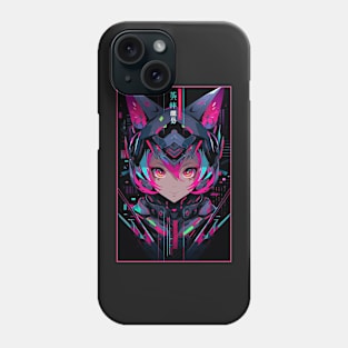 Anime Cat Girl | Quality Anime Design | Chibi Cat Girl Miaw | Manga Anime Art Phone Case