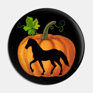 Horse in pumpkin Pin