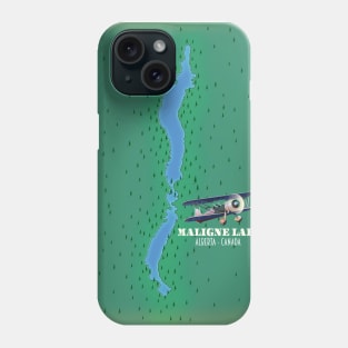 Maligne lake alberta Canada lake Phone Case