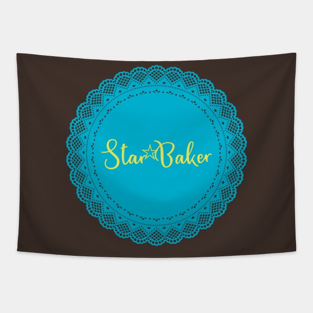 star baker blue Tapestry by shimodesign