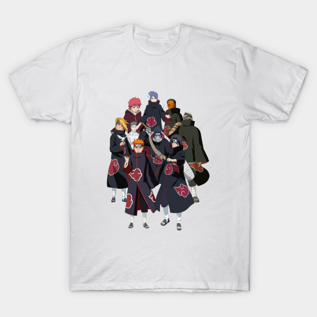 akatsuki members akatsuki members t shirt teepublic usd