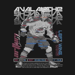 Artturi Lehkonen Hockey Art Avalanche T-Shirt