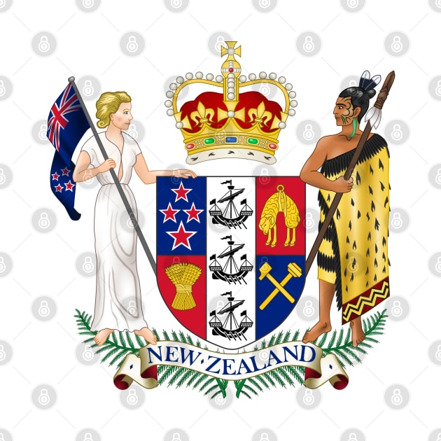 New Zealand Coat of Arms (Aotearoa) by Bugsponge