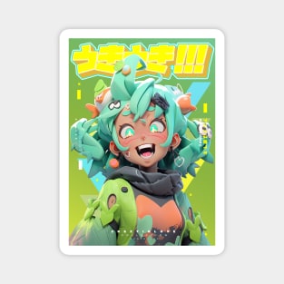 Minty Apple Fairy - Cr8zy in love Collection | Anime Manga 3D Design | PROUD OTAKU Magnet