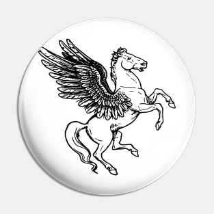 Vintage Heraldic Pegasus Pin