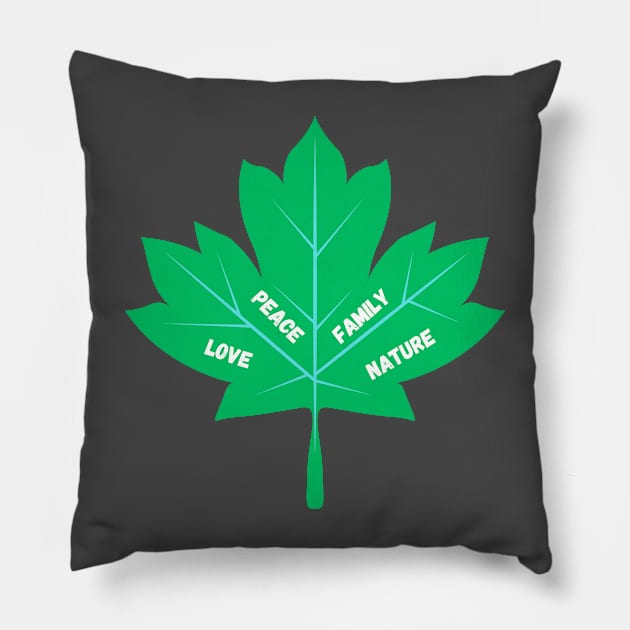 Maple Leafs "Positive vibes" Lovely Pillow by SPIT-36
