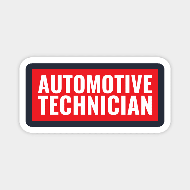 Automotive Technician Magnet by Saimarts