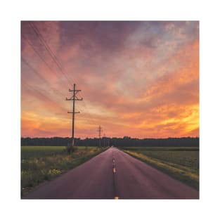 Road During Sunset T-Shirt