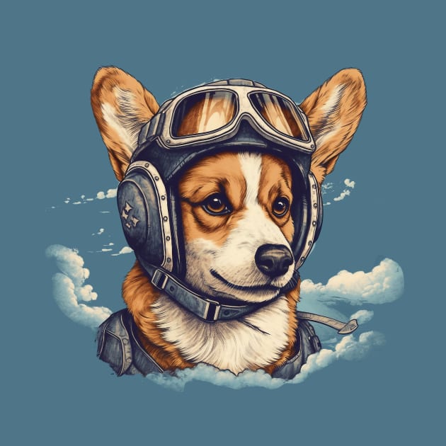 Aviator dog by GreenMary Design