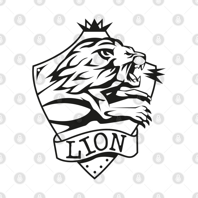 Lion logo by Mammoths