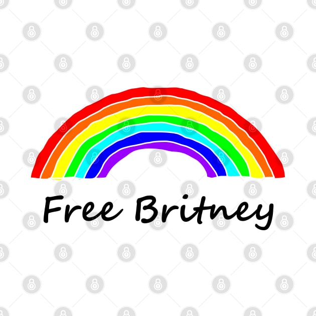 Free Britney Rainbow Typography by ellenhenryart