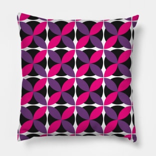 Purple and Pink Circle Seamless Pattern 037#002 Pillow