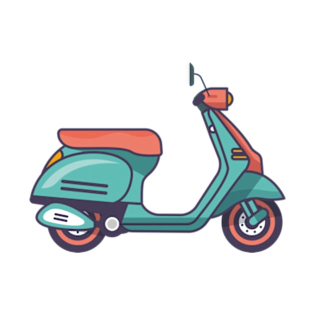 Vespa Scooter green matic by heytiyok