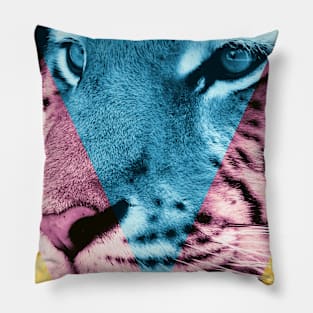 Pop Art Tiger Effect Pillow