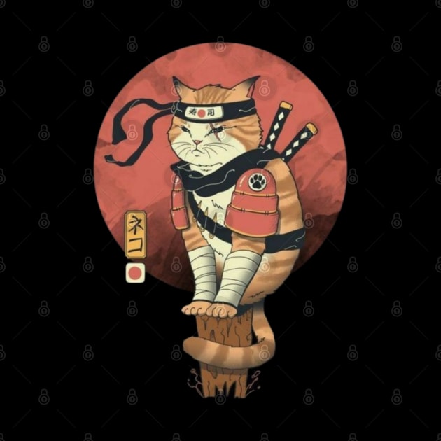 Samurai cat by Heawonshop