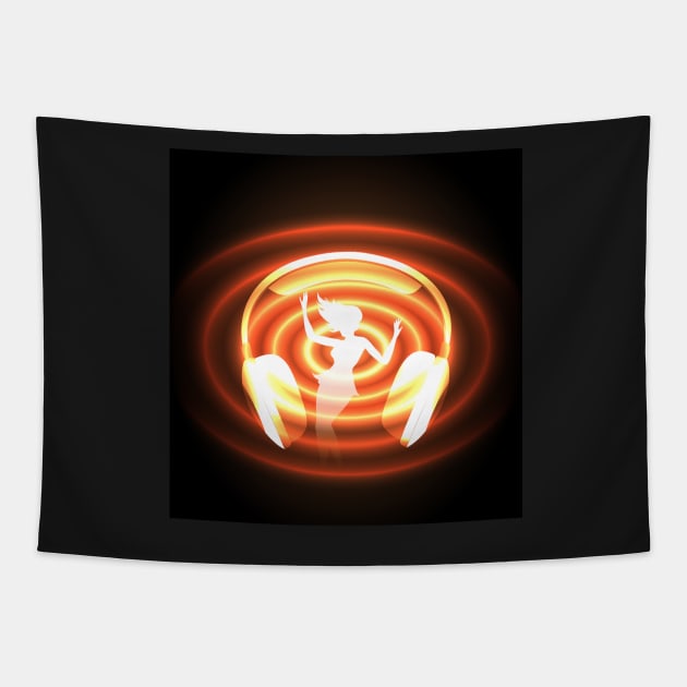 dancing or club music theme Tapestry by devaleta