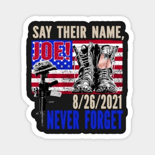 Say Their Names Joe Names Of Fallen Soldiers 13 Heroes Vintage Magnet