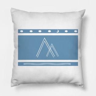 linear nature doddle Pillow