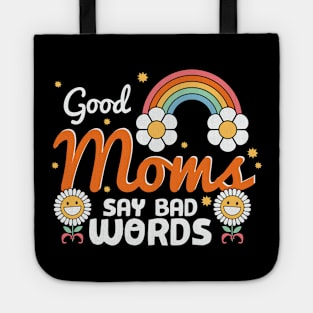 Good Moms Say Bad Words Retro Mama Tote