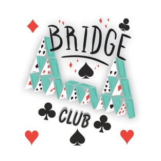 Bridge Club Design White T-Shirt