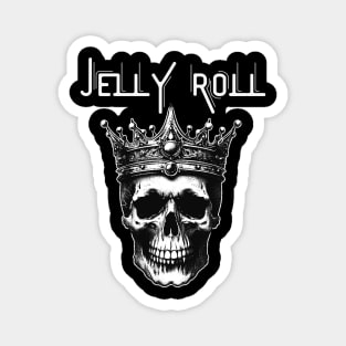 Jelly Roll "Somebody Save Me" Vintage Modern Skull Crown Magnet