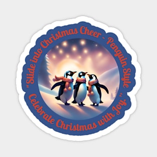 "Penguin Pals Parade: A Chilly Christmas Bash!" Magnet