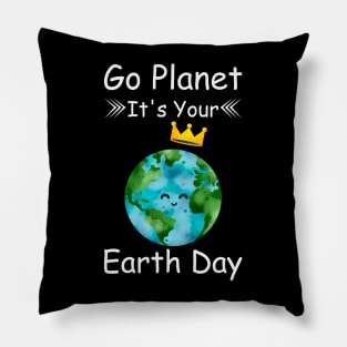 Cute Cartoon Earth Day Pillow