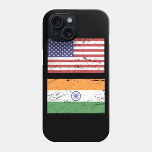 United States Flag & India Flag Phone Case