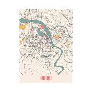 Hanoi - Vietnam Chalk City Map T-Shirt