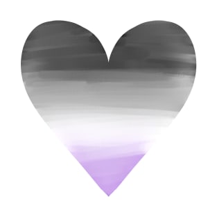 Asexual Pride Heart T-Shirt