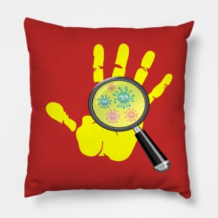 virus scan coronavirus Pillow