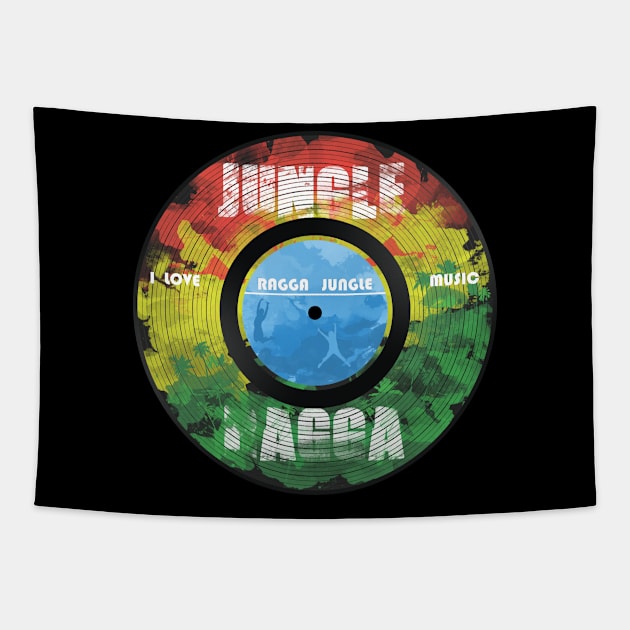 Ragga Jungle Music Tapestry by Kostikus