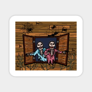 Halloween Ghost Haunted House Magnet