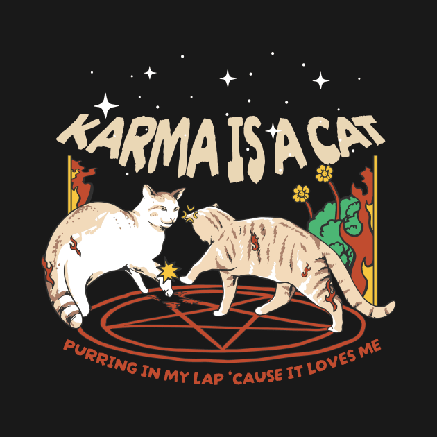 karma is a cat - vintage by SUMAMARU